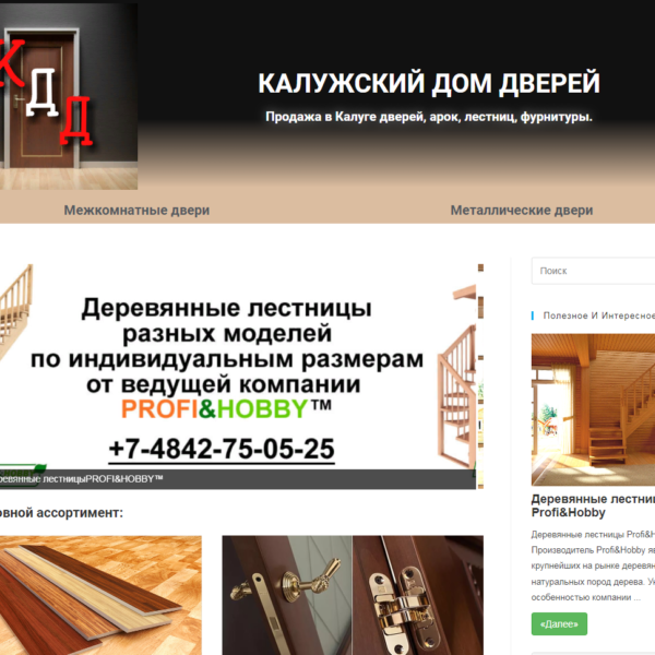 Бизнес дизайн сайтов для продвижения бизнеса 33 Сайт магазина дверей