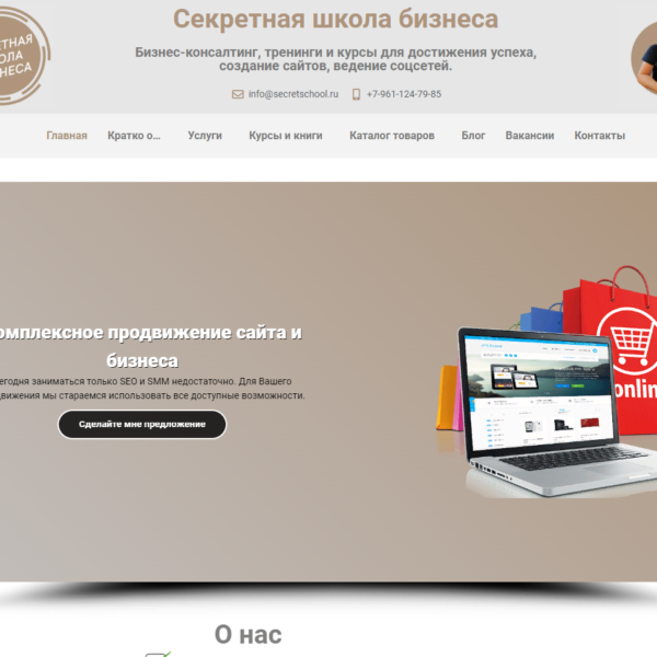 Бизнес дизайн сайтов для продвижения бизнеса 36 Секретная-школа-бизнеса-консультации-курсы-тренинги- 2
